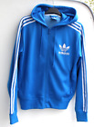 Adidas Hoodie Sweatjacke Jacker Kapuze Jogging Größe M blau