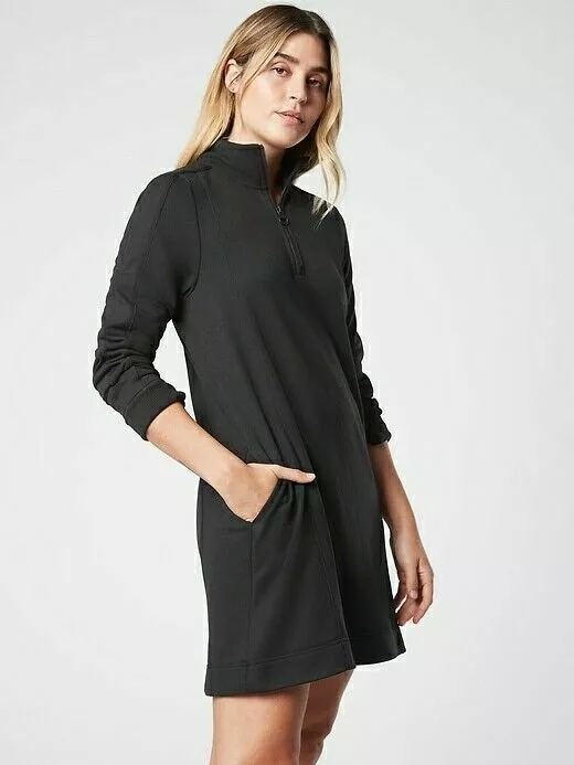 Athleta S Black West Town Dress Small #657893