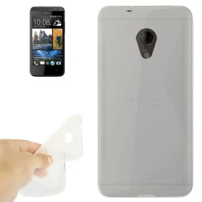 Custodia TPU Protettiva Per HTC DESIRE 700 Trasparente - Immagine 1 di 3