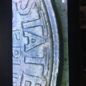 1980p 2 Error Quarter~Filled Mint Mark & Roll Machine Gouges Rev. - Picture 1 of 10