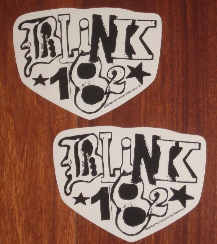 Blink 182 Vintage Pair of Licensed 2002 Peel-n-Stick Stickers Decals - Image 1 of 1