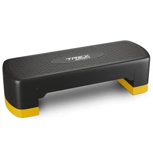 Steppbrett 3 Stufen Fitness Aerobic Stepper rutschfest Stepboard gelb TREX SPORT - Bild 1 von 6