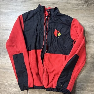 Vintage Y2K Logo Athletic Louisville Cardinals Mens Track Jacket Size M - Picture 1 of 13