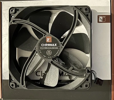 Noctua NF-A14 PWM chromax.Black.swap, Premium Quiet Fan, 4-Pin (140mm, Black) - Image 1 of 4