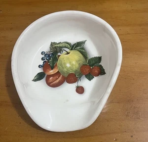Vtg Marshall Texas Pottery Fruit Spoon Rest. 5-3/4” x 5”. EUC. A-10 - Picture 1 of 4