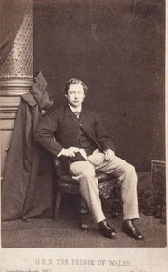 PRINCE EDWARD VII LATER KING OF ENGLAND - ROYALTY CARTE De VISTE CDV - Picture 1 of 2