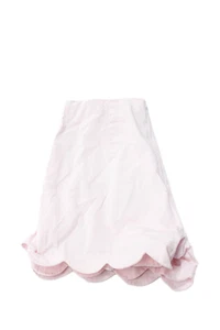 Jacadi Childrens Girls Striped Scallop Trim Shorts Pink White Cotton Size 10 - Picture 1 of 4