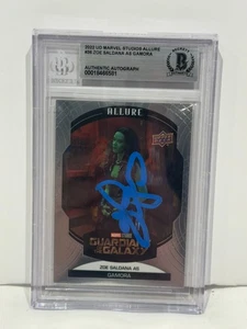 ZOE SALDANA SIGNED GAMORA CARD 2022 MARVEL ALLURE #36 AUTO BECKETT BGS - Picture 1 of 2