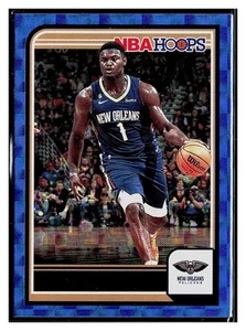 2023-24 Hoops #15 Zion Williamson Hyper Blue New Orleans Pelicans - Bild 1 von 2