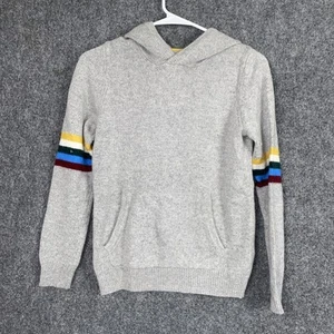 Boden sweater boys size 11 12 Yrs Gray Hoodie Knit Sporty Preppy - Picture 1 of 9