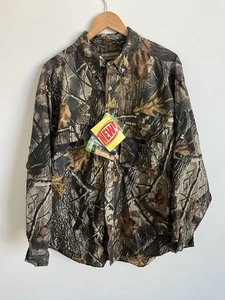 NWT Remington Rem-Lite Button Front Hunting Shirt RealTree Hardwoods Mens Large - Picture 1 of 4