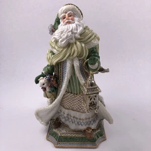 Vintage FITZ AND FLOYD Gregorian Santa Musical 2002 Plays White Christmas Works - Bild 1 von 10