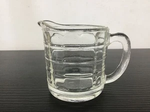 VINTAGE Crown Crystal Glass Jug - Small - Grid Texture  - Picture 1 of 4