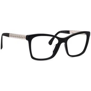 Chanel Eyeglasses 3356-A c.501 Black/Silver Butterfly Frame Italy 54[]16 140 - Picture 1 of 6