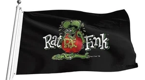 QUALITY RAT FINK Flag 90x150cm HOT ROD - Picture 1 of 6