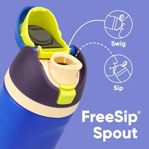 Owala Kids FreeSip 16 oz Insulated Stainless Steel Water Bottle with Straw – - Picture 1 of 5