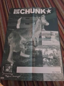 POSTER-SUPERCHUNK~ON TOUR POSTER~FOLDED PUNK/NEW WAVE - Bild 1 von 1