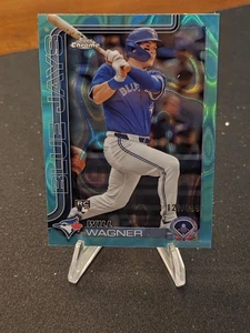Topps 2025 cromo Aqua Ray Wave #137 Will Wagner radiocontrol novato Blue Jays/199 - Imagen 1 de 2