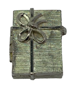Estee Lauder Silver Tone Solid Perfume Trinket Box Rectangular Gift Design - Bild 1 von 18