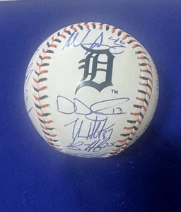 Balón de béisbol 2025 del equipo de los Tigres de Detroit logotipo firmado OML 17+ chaleco Dingler, Keith - Imagen 1 de 5
