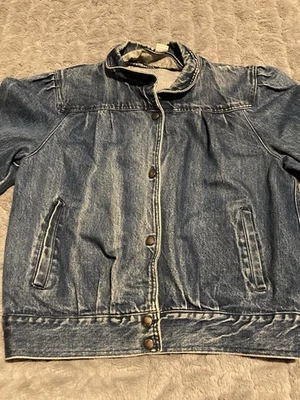 Chaqueta vaquera vintage años 80 Sergio Valente - retro envejecida talla grande para mujer Foto 1 de 4