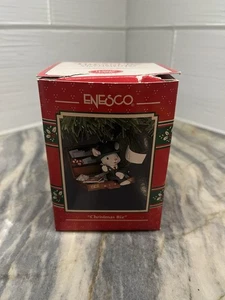 Vintage 1992, 1993 Enesco Treasury "Christmas Biz" Holiday Chrsitmas ornament - Picture 1 of 11