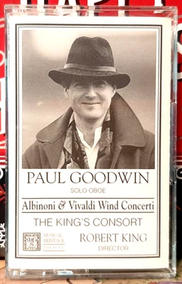 PAUL GOODWIN, OBOE: ALBINONI & VIVALDI / WIND CONCERTI CASSETTE (1990) MHS - Image 1 of 2