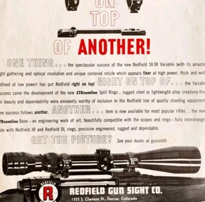 1963 Redfield Gun Sight Co Scopes 3X-9X Variable Advertisement Hunting DWLL11 - Picture 1 of 2