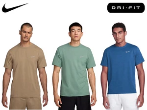 Men's Nike Dri-Fit T-Shirt Standard Fit Sports Gym Training Running Fitness Top - Picture 1 of 9