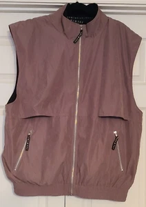 SDI TEC Brown Vest Fleece-Lined Faux Suede Zip Pockets 2XL - Picture 1 of 4