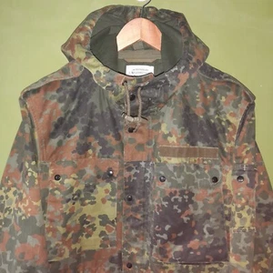 Parka Flecktarn Original Ejército Alemán Militar Chaqueta de Campo con Capucha Abrigo Camuflado - Imagen 1 de 13