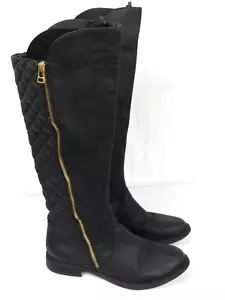 Stivali al ginocchio Steve Madden donna taglia 7 M in pelle nera - Foto 1 di 10