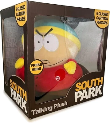 NEW OFFICIAL SOUTH PARK CARTMAN TALKING PLUSH 11" COMEDY CENTRAL SOFT TOY BOXED - Image 1 of 4