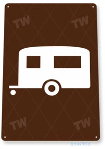 BLECHSCHILD Anhänger Park Straßenschild Camping Camp Gelände Schild Dekor B390 - Bild 1 von 2
