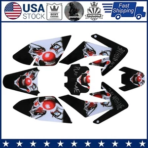 Clown Graphics Kit Decal Stickers For -/ CRF70 XR70 125CC 140CC 150CC 160CC - Foto 1 di 11