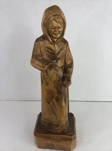 Vintage Caron Wood Carving 11 1/2 inch Excellent Condition With Tag Canada - Picture 1 of 9
