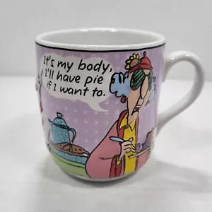 Hallmark Studio B Maxine It's My Body I'll Have Pie If I Want To 14 Unzen Kaffeebecher - Bild 1 von 7