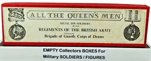 ALL THE QUEEN'S MEN Storage Display Box For DIE-CAST LEAD METAL SOLDIERS FIGURES - Picture 1 of 5