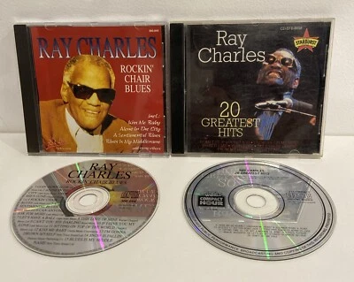 Ray Charles 2 CD Album SET | Rockin Chair Blues + 20 Greatest Hits | two discs - Image 1 of 4