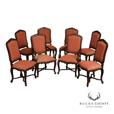 Andre Originals French Louis XV Style Set Of Eight Dining Chairs - Image 1 of 4