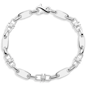 Plattenarmband 6mm Massiv 925er Sterling Silber Armband Poliert Damen Herren - Bild 1 von 45
