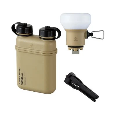 ELECOM NESTOUT Portable Charger and Lamp, 15000mAh Outdoor Battery Power Bank... - Image 1 of 4