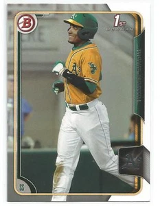 Richie Martin Oakland A's 2015 Bowman Draft Prospect - Imagen 1 de 2