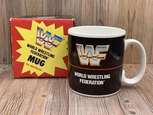 Vintage WWF World Wrestling Federation Coffee Mug by Applause 1990 Titan Sports - Picture 1 of 9