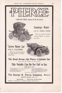 Original 1904 Pierce Motor Car Print-Ad/10 HP Decauville /Standard Auto Co of NY - Picture 1 of 1