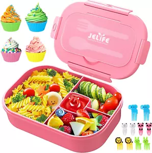 Kids Lunch Box - 40oz Large Bento-Style Leak Proof Microwave and Dishwasher Safe - Picture 1 of 7