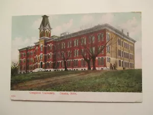 Omaha Nebraska Postkarte Creighton University 1910 NE - Bild 1 von 2
