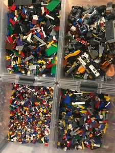Lego By The Pound Parts & Pieces Bulk Lot Mixed Brick Plates Slope tires - Picture 1 of 6