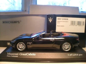 MEGA RARE MINICHAMPS 1st EDITION 1/43 2010 MASERATI GRANCABRIO SUPERB DETAIL NLA - Picture 1 of 1