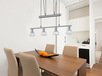 Höhenverstellbare LED Zugpendelleuchte über Esstisch & Kochinsel, mehrflammig - Bild 1 von 4